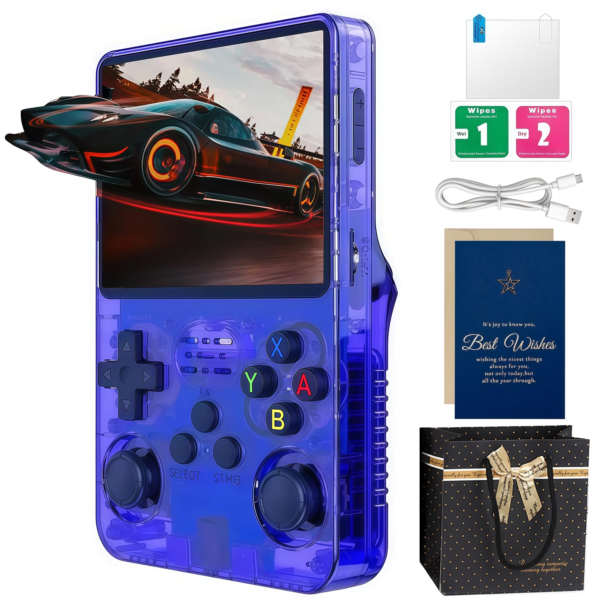 Amazon.com: R36s Handheld Game Console Set (with Card & Bag) | 3.5